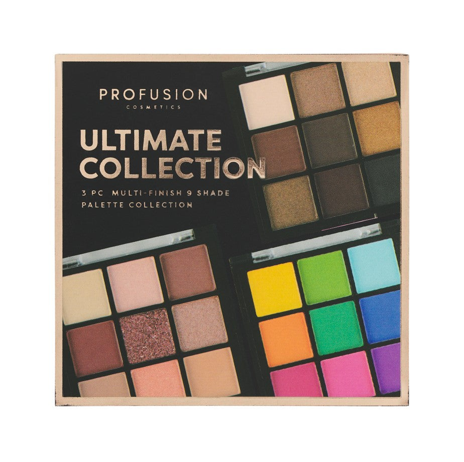 ULTIMATE COLLECTION | 3 PC MULTI FINISH 9 SHADE SHADOW PALETTE COLLECTION