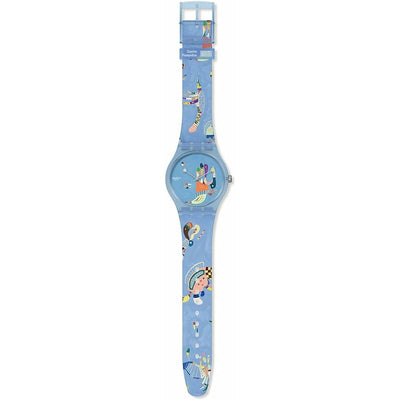 Men's Watch Swatch BLUE SKY, BY VASSILY KANDINSKY (Ø 41 mm)