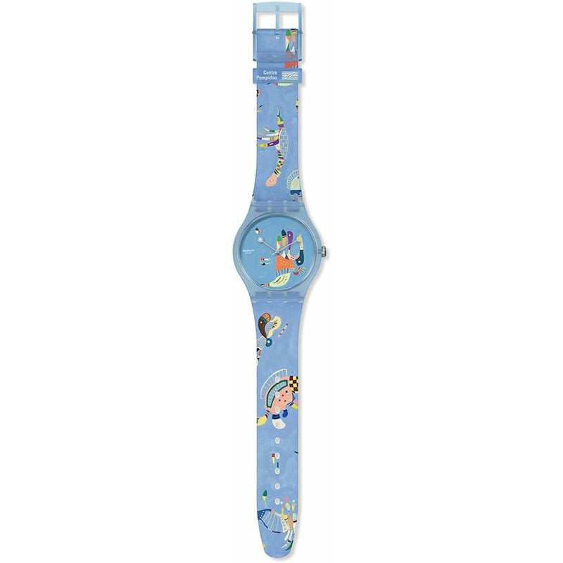 Relógio masculino Swatch BLUE SKY, BY VASSILY KANDINSKY (Ø 41 mm)