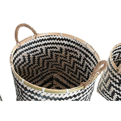 Basket set DKD Home Decor Bamboo 40 x 40 x 44 cm