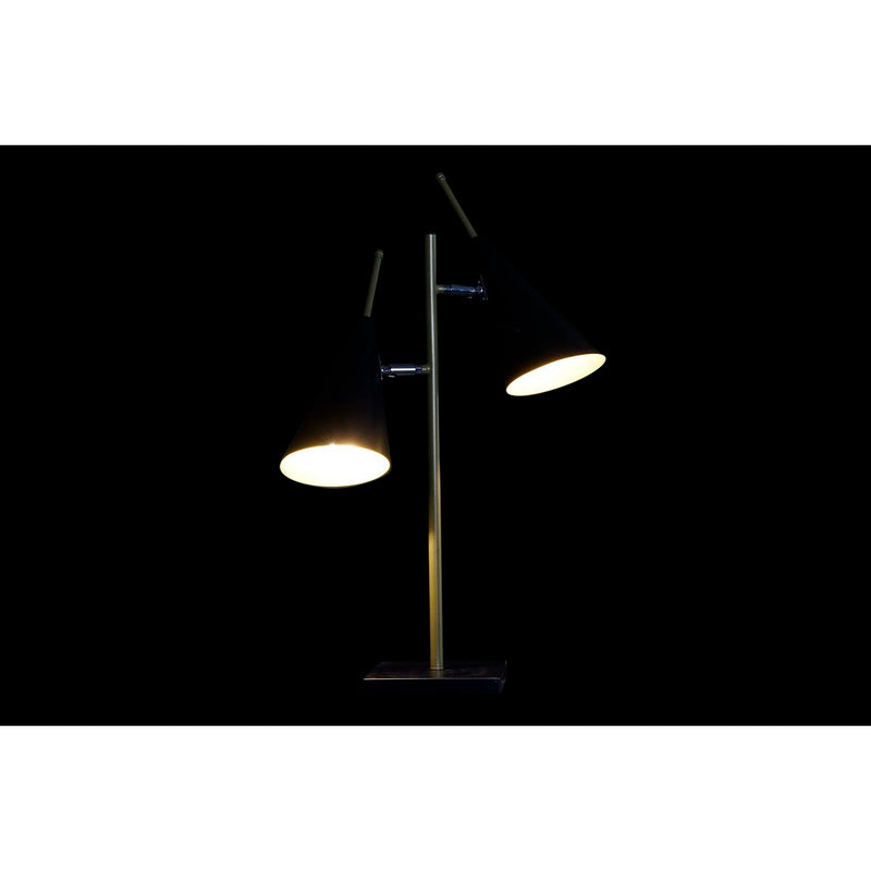 Lampe de bureau DKD Home Decor Noir Doré Métal 25 W 220 V 38 x 16 x 64 cm