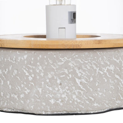 Desk lamp LÁMPARAS INDUSTRIALES 19,5 x 19,5 x 25 cm Crystal Grey Cement