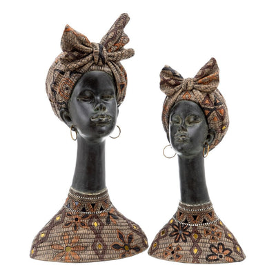 Decorative Figure 27 x 23,5 x 52 cm African Woman
