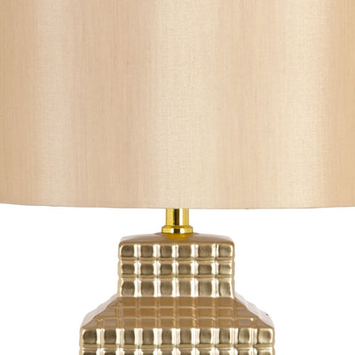 Lâmpada de mesa Cerâmica Dourado 32 x 32 x 40 cm