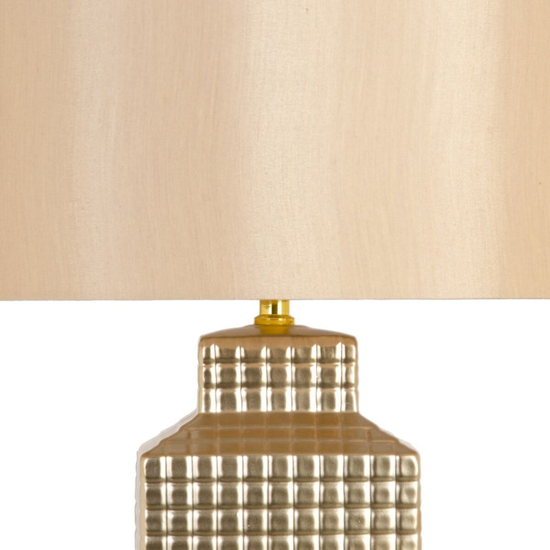Lâmpada de mesa Cerâmica Dourado 36 x 36 x 46 cm