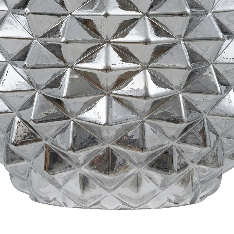 Candeeiro de teto 15 x 15 x 17,5 cm Cristal Prata Ferro Ø 15 cm