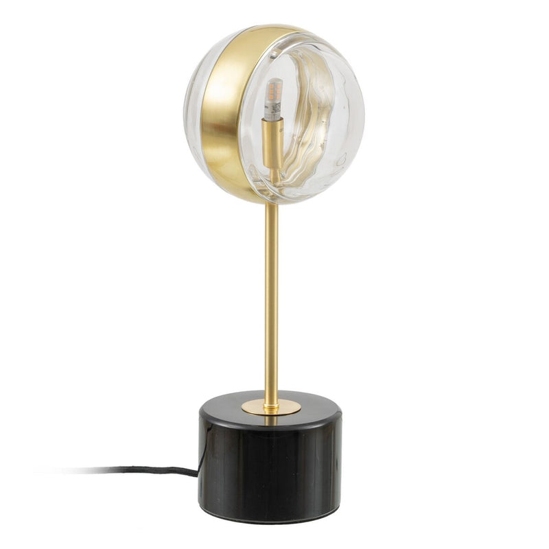 LED Table Lamp Crystal Golden Iron 15 x 15 x 40 cm