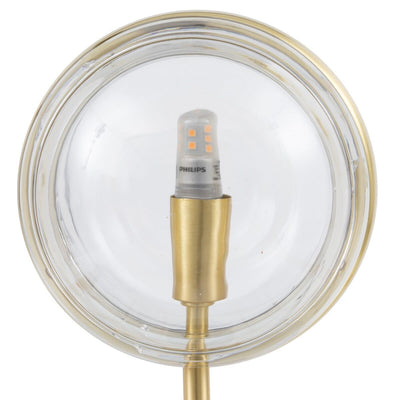 LED Table Lamp Crystal Golden Iron 15 x 15 x 40 cm
