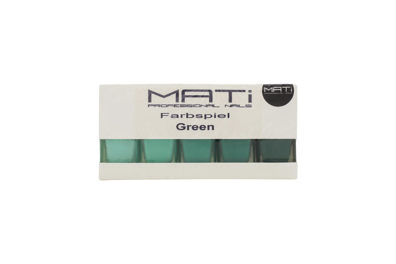 MATi Professional Nails Gift Set Green 5 x 5 Nail Polish