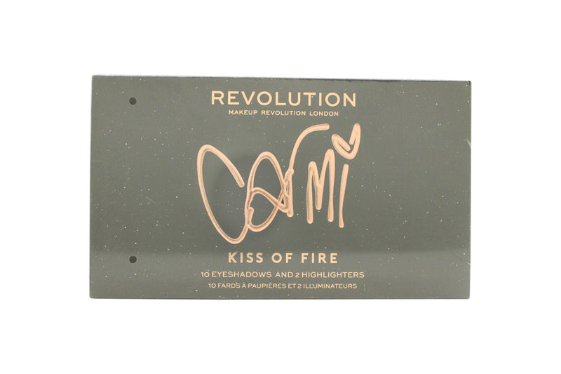 Makeup Revolution x Carmi Kiss On Fire Sminkpalett 10 x 2g Ögonskugga + 2 x 3.5g Highlighter