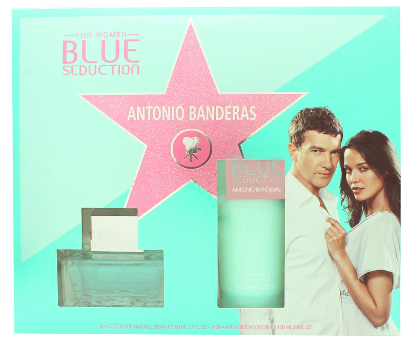 Antonio Banderas Blue Seduction for Women Presentset 50ml EDT + 100ml Body Lotion