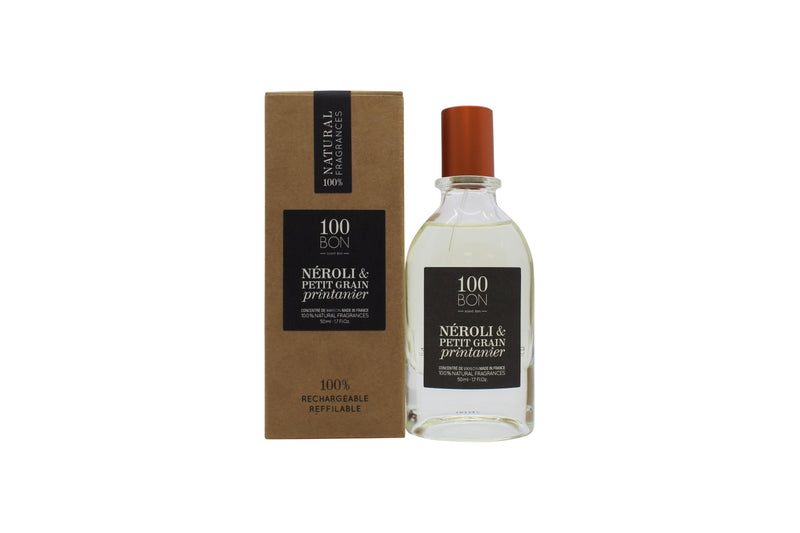 100BOn Neroli & Petit Grain Printanier Refillable Eau de Parfum Concetrate 50ml Spray