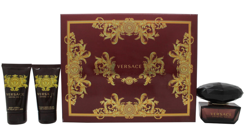 Versace Crystal Noir Presentset 50ml EDT & 50ml Duschgel & 50ml Body Lotion