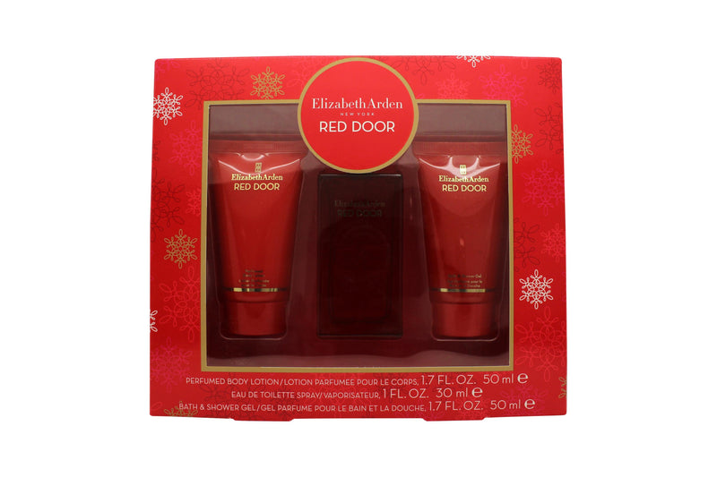 Elizabeth Arden Red Door Gift Set 30ml EDT + 50ml Perfumed Body Lotion + 50ml Bath & Shower Gel