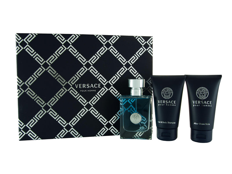 Versace pour Homme Giftset 50ml EDT + 50ml Duschgel + 50ml Aftershave Balm