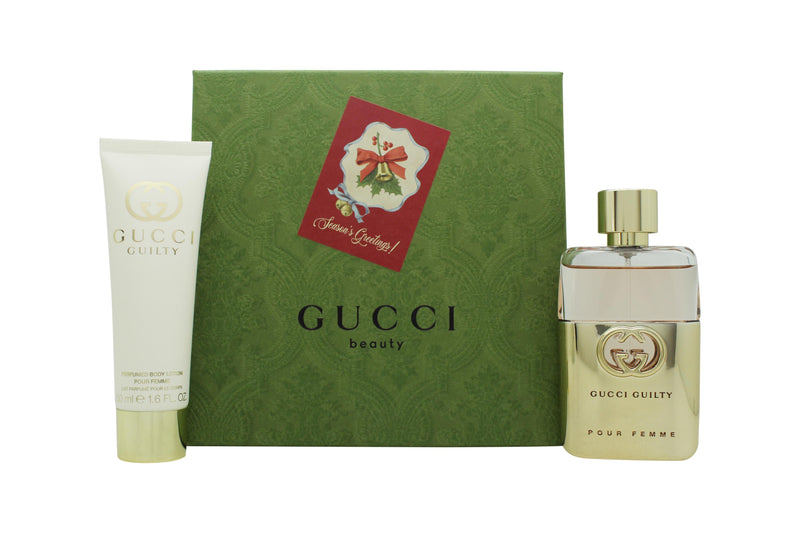 Gucci Guilty Pour Femme Gift Set 50ml EDP + 50ml Body Lotion - Christmas Edition