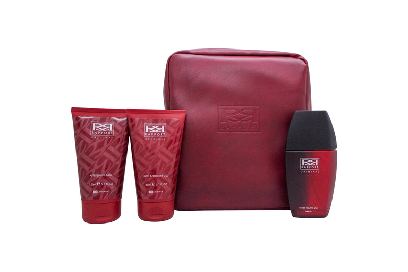 Dana Rapport Gift Set 100ml EDT + 150ml Aftershave Balm + 150ml Shower Gel + Wash Bag