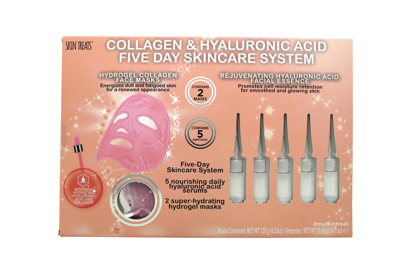 Skin Treats Collagen & Hyaluronic Acid Five Day Skincare System - 7 Pieces