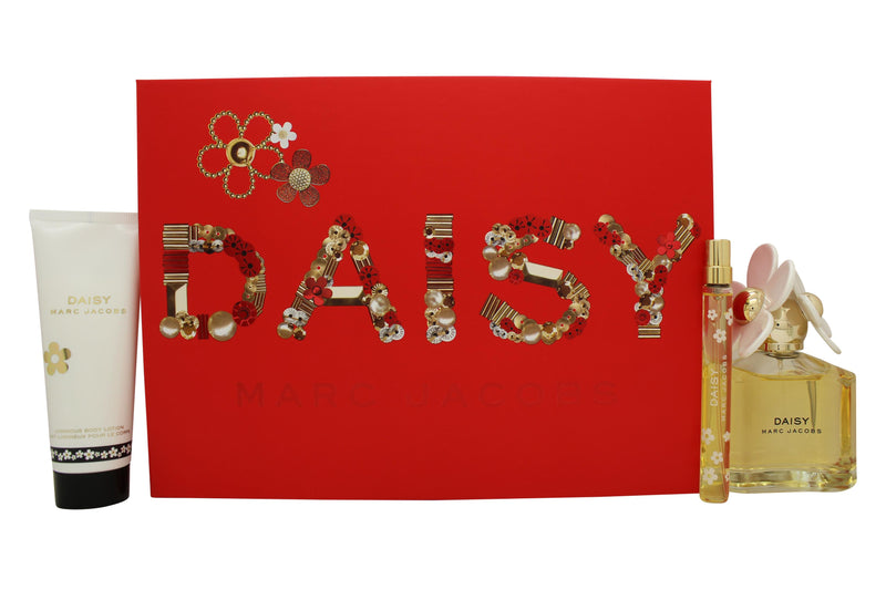 Marc Jacobs Daisy Gift Set 100ml EDT + 75ml Body Lotion + 10ml EDT