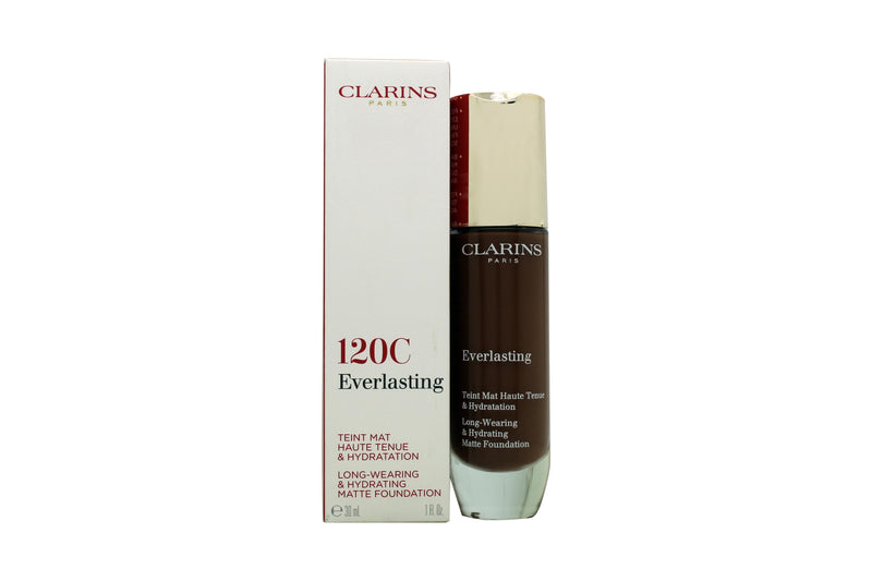 Clarins Everlasting Hydrating & Matte Foundation 30ml - 120C Espresso