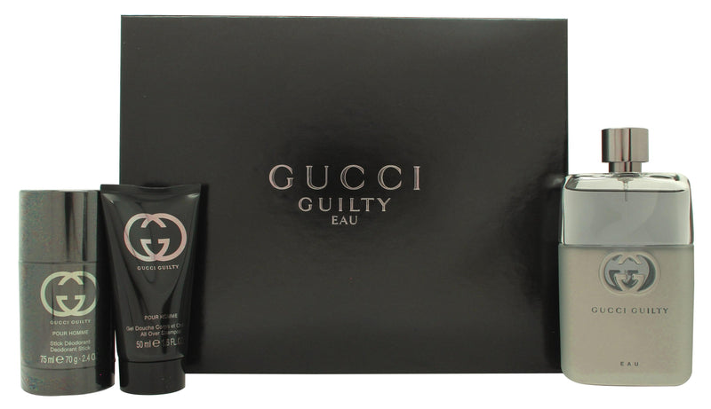 Gucci Guilty Pour Homme Presenset 90ml EDT Sprej + 75ml Deodorant Stick + 50ml Duschgel