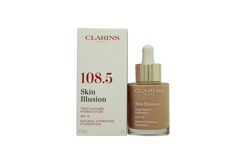 Clarins Skin Illusion Natural Hydrating Foundation SPF15 30ml - 108.5 Cashew