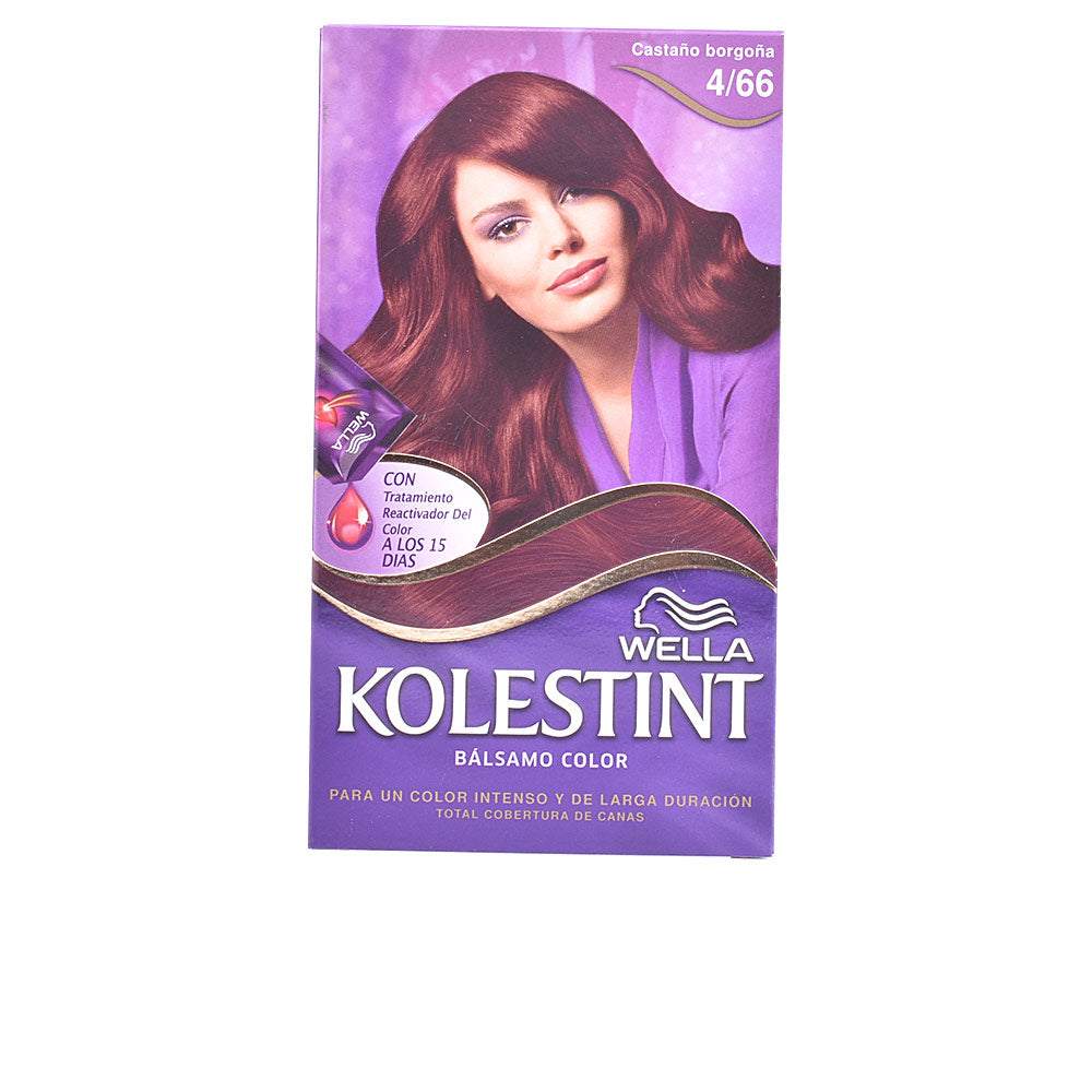 KOLESTINT tinte bálsamo color #4,66 castaño borgoña