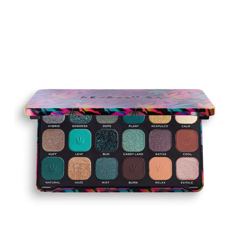 FOREVER FLAWLESS eyeshadow palette with cannabis sativa 