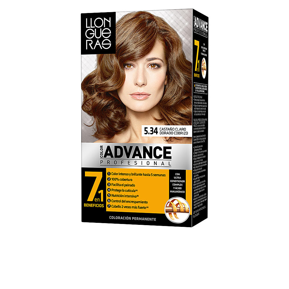 COLOR ADVANCE #5,34 castaño claro dorado cobrizo