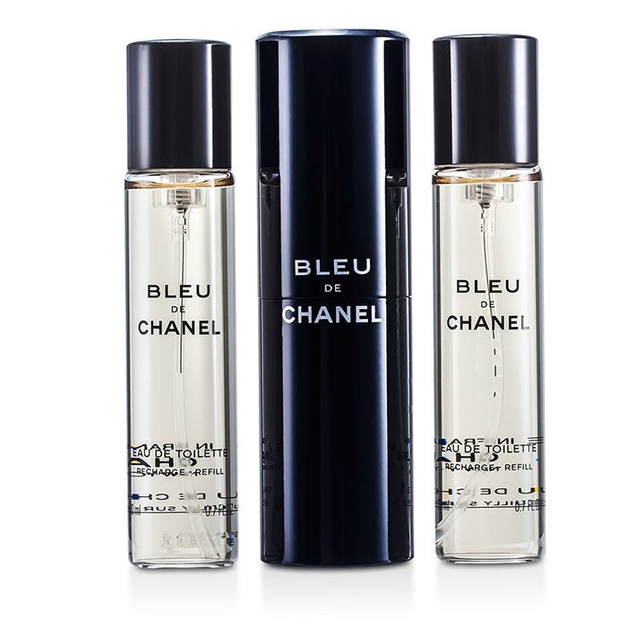 Bleu De Chanel Eau De Toilette Travel Spray & Two Refills - 3x20ml/0.7oz