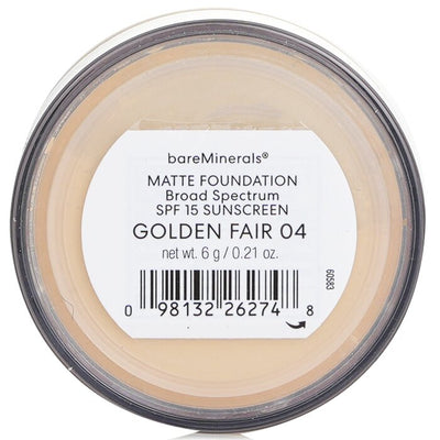 Bareminerals Matte Foundation Broad Spectrum Spf15 - Golden Fair - 6g/0.21oz