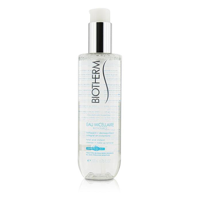 Biosource Eau Micellaire Total & Instant Cleanser + Make-up Remover - For All Skin Types - 200ml/6.76oz