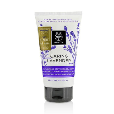 Caring Lavender Moisturizing & Soothing Body Cream - For Sensitive Skin - 150ml/4.74oz
