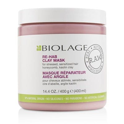 Biolage R.a.w. Re-hab Clay Mask (for Stressed, Sensitized Hair) - 400ml/14.4oz