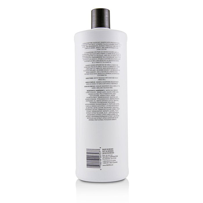 Derma Purifying System 3 Cleanser Shampoo (colored Hair, Light Thinning, Color Safe) - 1000ml/33.8oz