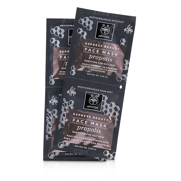 Express Beauty Face Mask With Propolis (purifying For Oily Skin) - 6x(2x8ml)