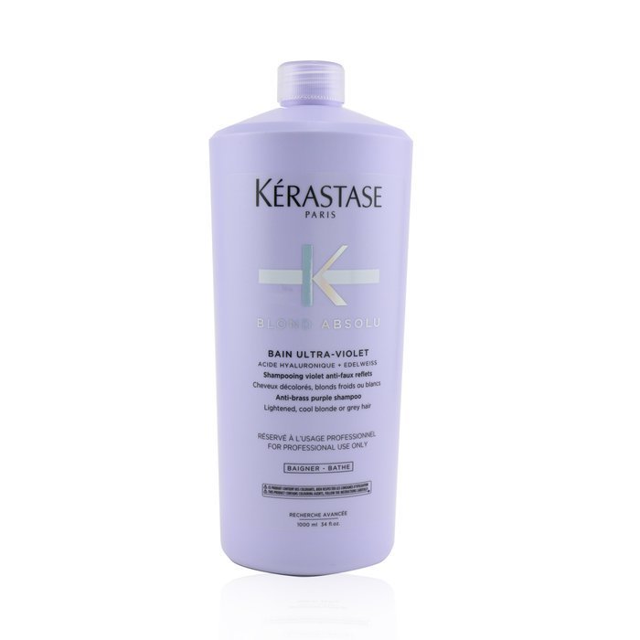 Blond Absolu Bain Ultra-violet Anti-brass Purple Shampoo (lightened, Cool Blonde Or Grey Hair) - 1000ml/34oz