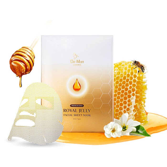 Gold Royal Jelly Facial Sheet Mask - 5x25ml/0.8oz