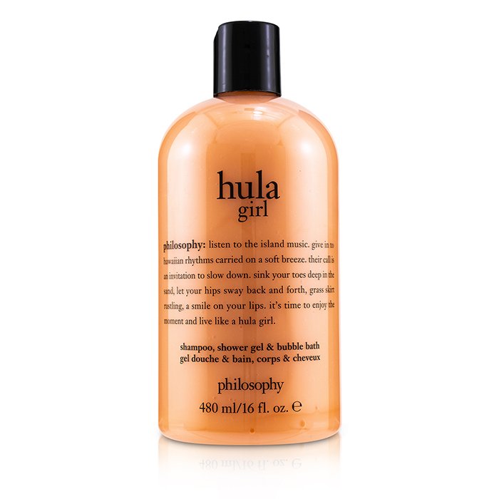Hula Girl Shampoo, Shower Gel & Bubble Bath - 480ml/16oz