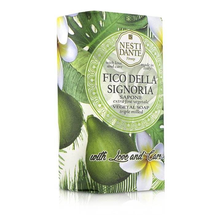 Triple Milled Vegetal Soap With Love & Care - Fico Della Signoria - 250g/8.8oz