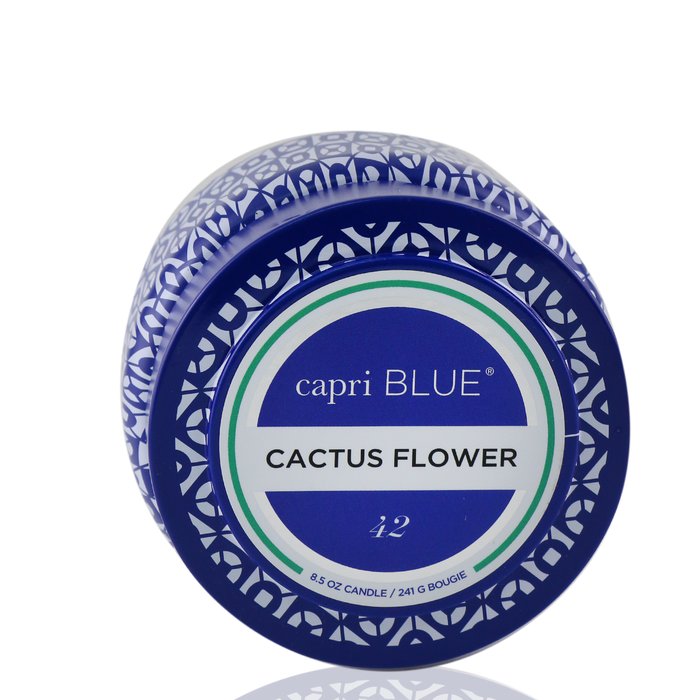Printed Travel Tin Candle - Cactus Flower - 241g/8.5oz