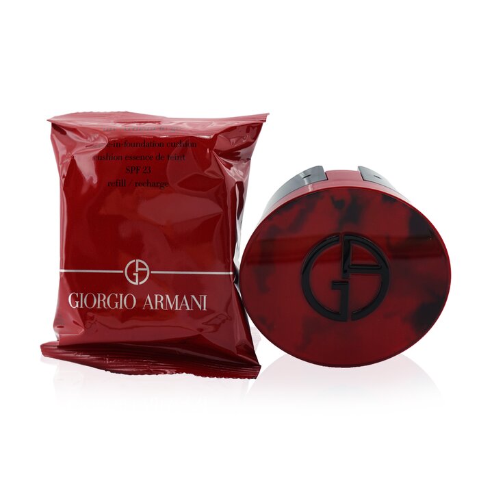 My Armani To Go Essence In Foundation Cushion Spf 23 (with Rouge Malachite Case) - 