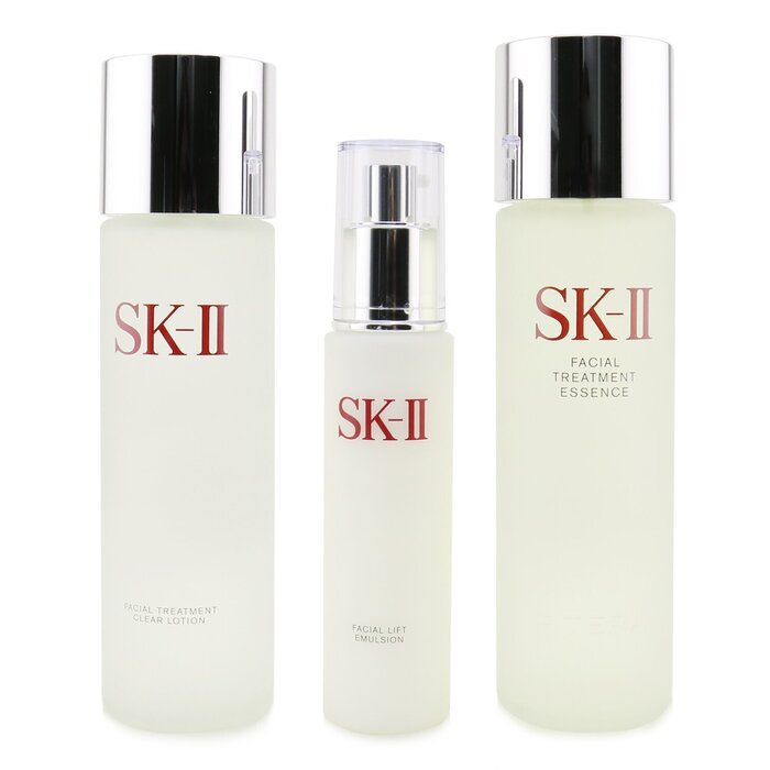 Pitera Deluxe Hydrating  3-pieces Set: Facial Treatment Essence 230ml + Facial Lift Emulsion 100g + Facial Treatment Clear Lotion 230ml - 3pcs