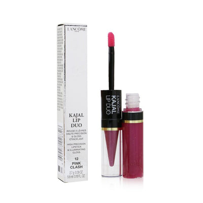 Kajal Lip Duo High Precision Lipstick & Illuminating Gloss - # 12 Pink Clash - -