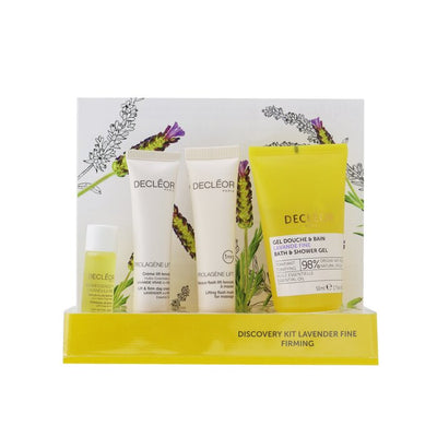 Lavende Fine Firming Discovery Kit: Oil Serum 5ml+ Day Cream 15ml+ Flash Mask 15ml+ Bath & Shower Gel 50ml - 4pcs