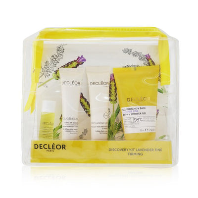 Lavende Fine Firming Discovery Kit: Oil Serum 5ml+ Day Cream 15ml+ Flash Mask 15ml+ Bath & Shower Gel 50ml - 4pcs
