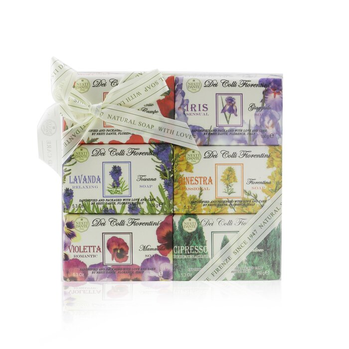 Dei Colli Fiorentini Gift Set (#exhilarating Papavero, #sensual Iris, #relaxing Lavanda, #passional Ginestra, #romantic Violetta, #regenerating