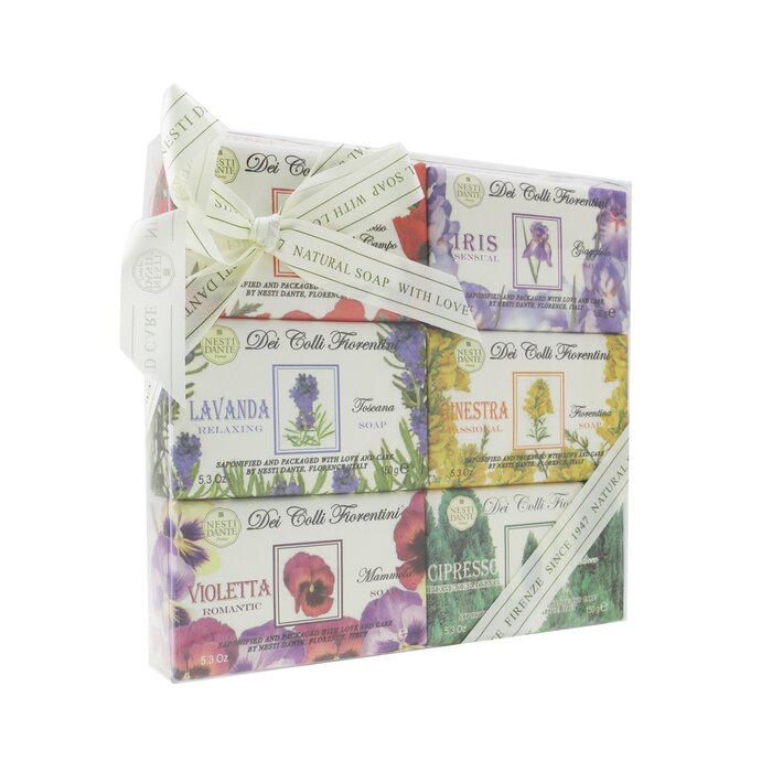 Dei Colli Fiorentini Gift Set (#exhilarating Papavero, #sensual Iris, #relaxing Lavanda, #passional Ginestra, #romantic Violetta, #regenerating