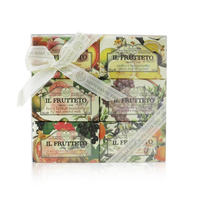 Il Frutteto Soap Gift Set (#peach & Lemon, #citron & Bergamot, #fig & Almond Milk, #red Grapes & Blueberry, #pomegranate &