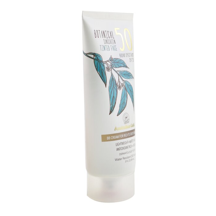 Botanical Sunscreen Spf 50 Tinted Face Bb Cream - Rich To Deep - 89ml/3oz